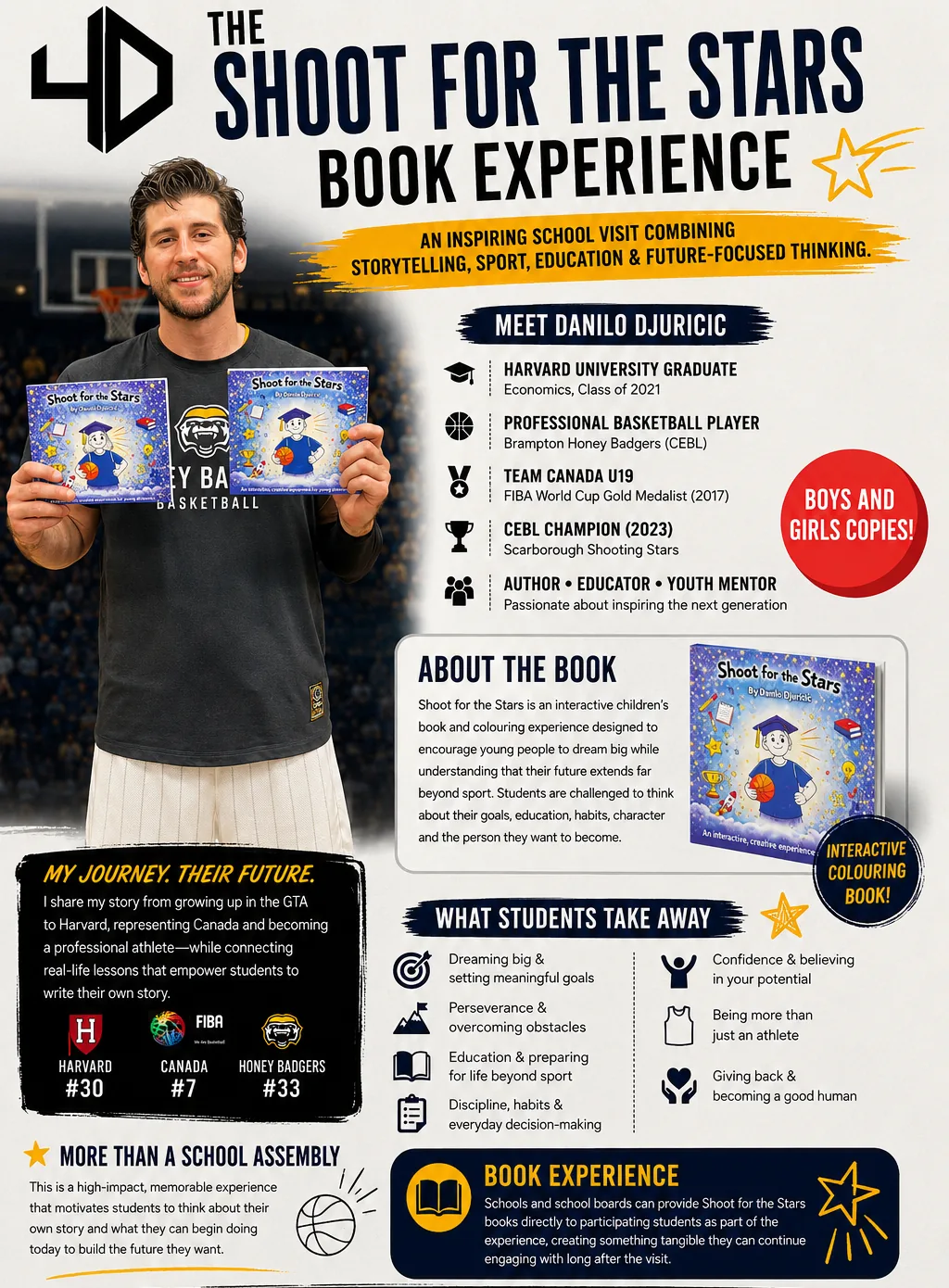 The Shoot for the Stars Book Experience flyer